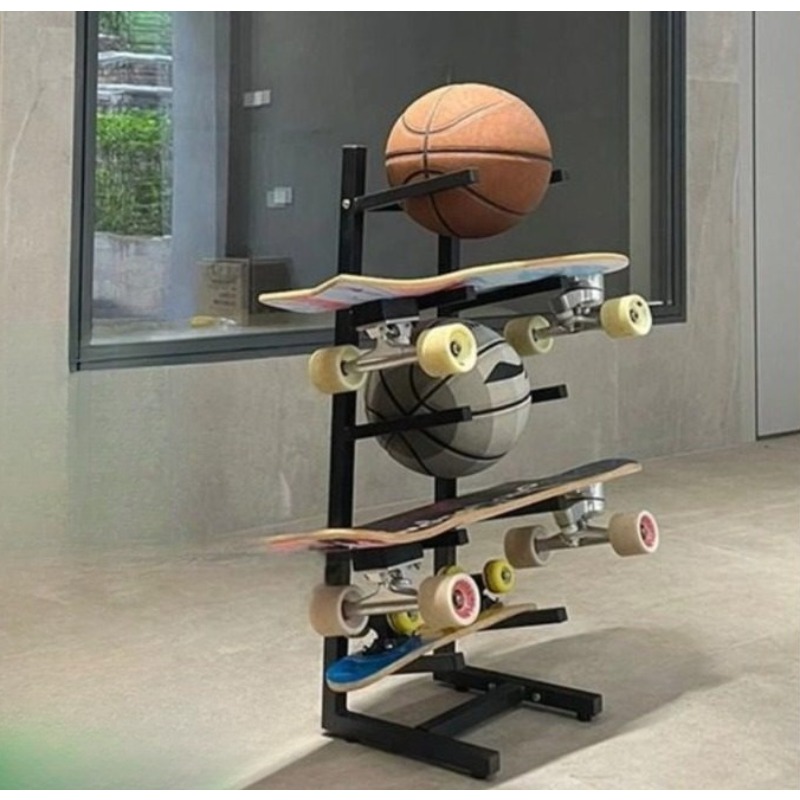 Skateboard Equipment Rack Inte - Sports Equipment Basketball review and price