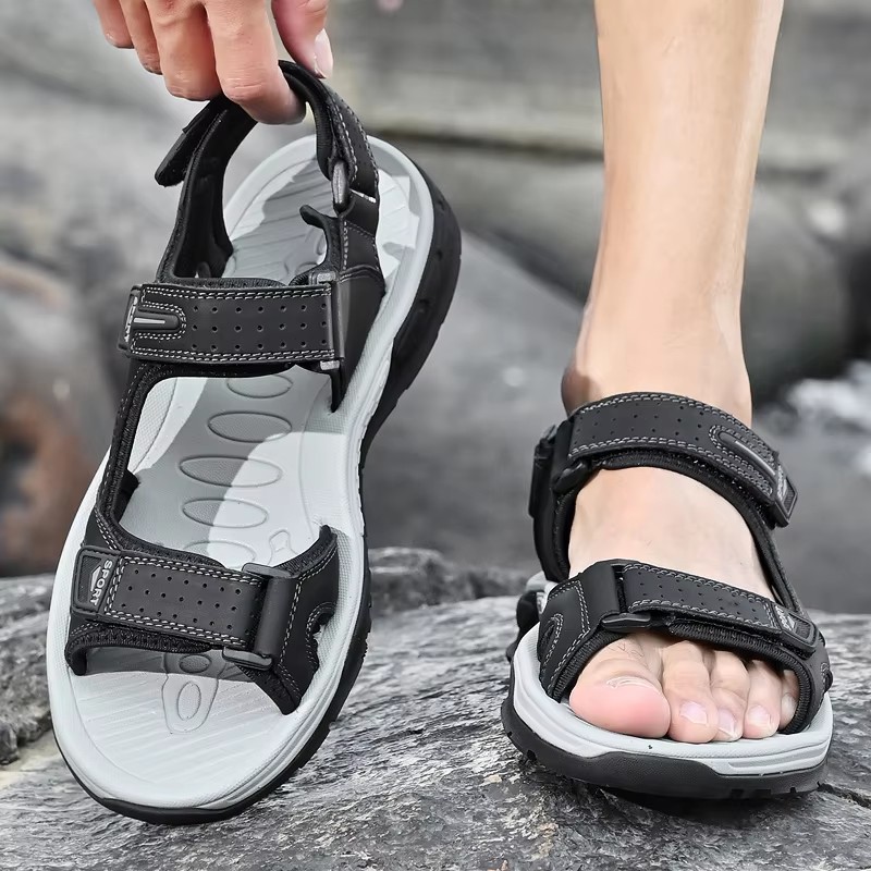 Men's Genuine Leather Sandals  - Sports Equipment Brands review and price