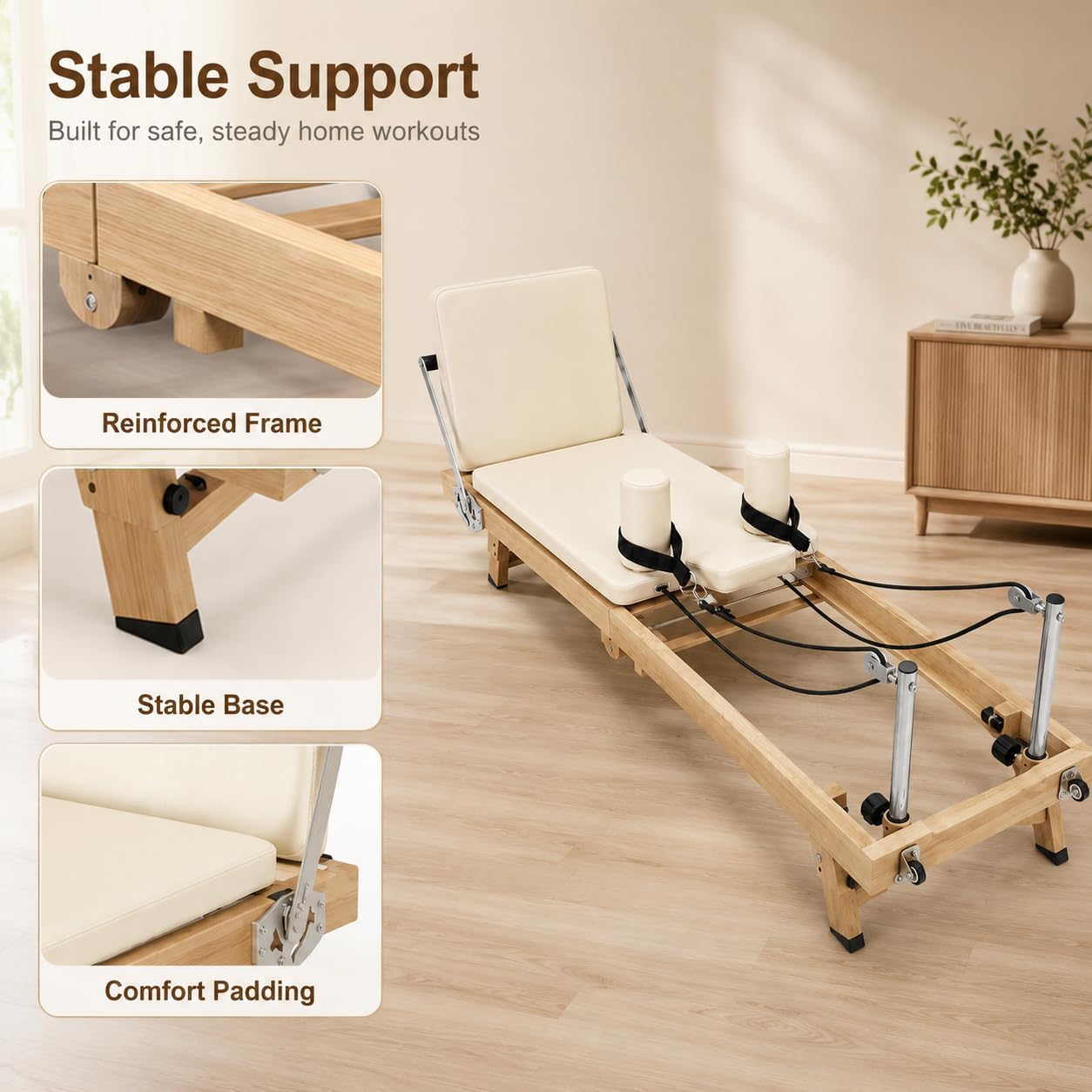 75 Inch Foldable Pilates Refor - Sports Equipment Nearby review and price