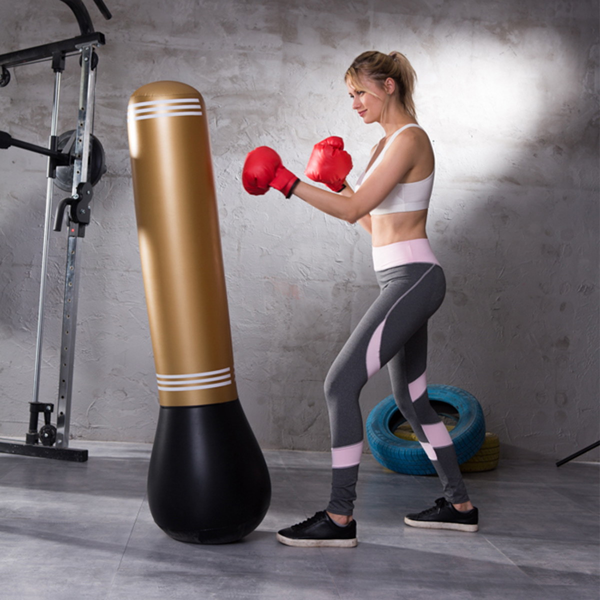 Inflatable Kicking Punching Ba - Sports Equipment Kids review and price
