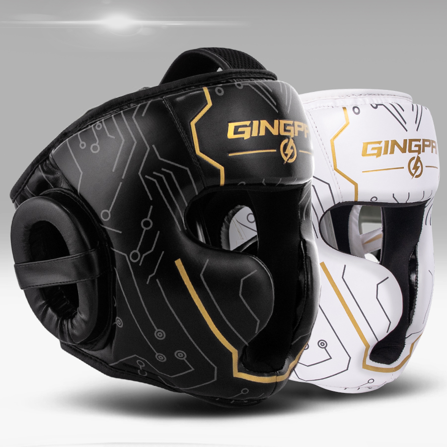 Full-covered Pu Boxing Helmet  - Sports Equipment Kids review and price