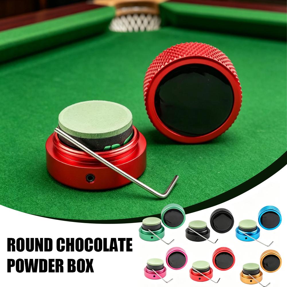 Round Metal Billiard Cue Chalk - Sports Equipment Cabinet review and price