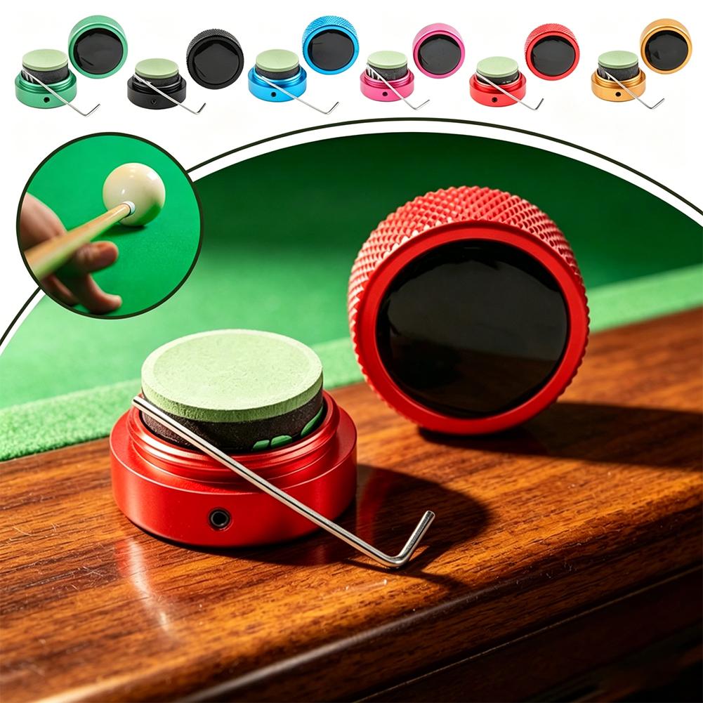 Round Metal Billiard Cue Chalk - Sports Equipment Cabinet review and price