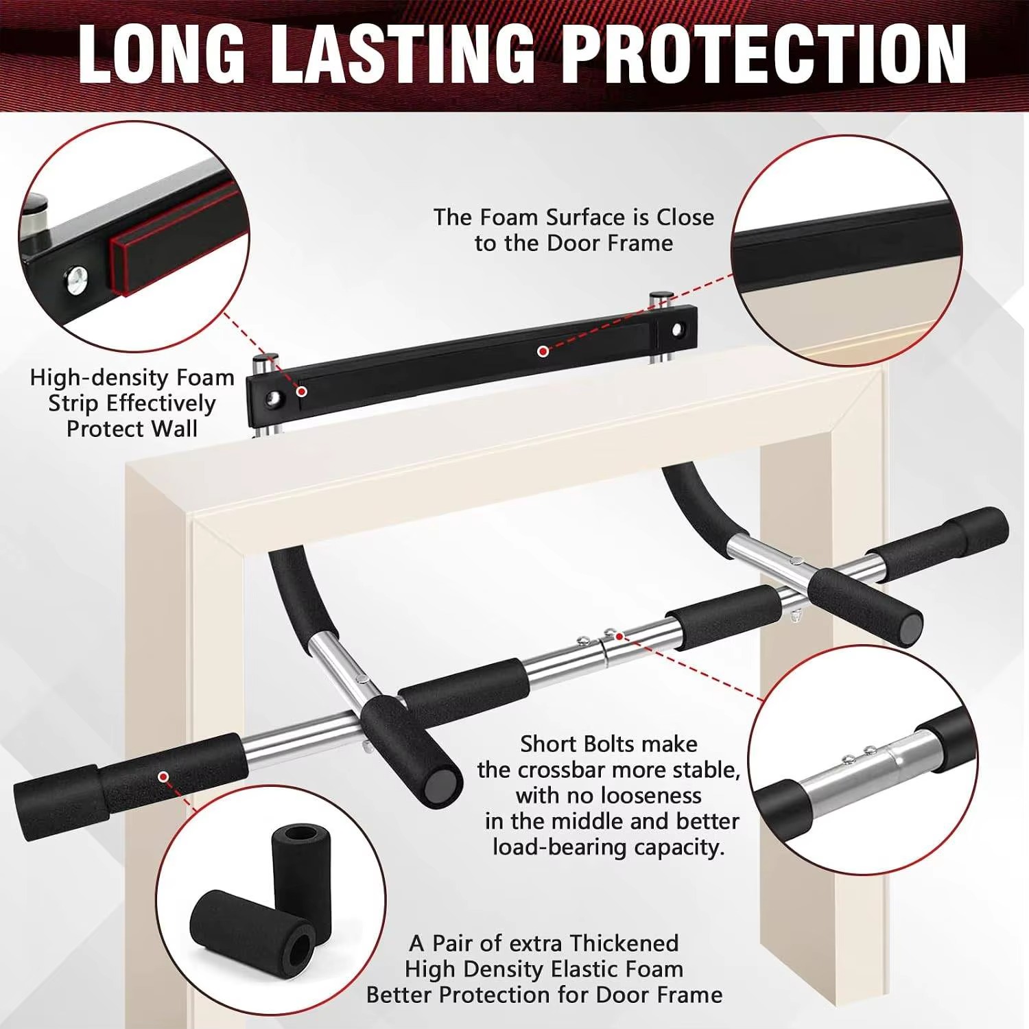 Adjustable Doorway Pull Up Bar - Sports Equipment Nearby review and price