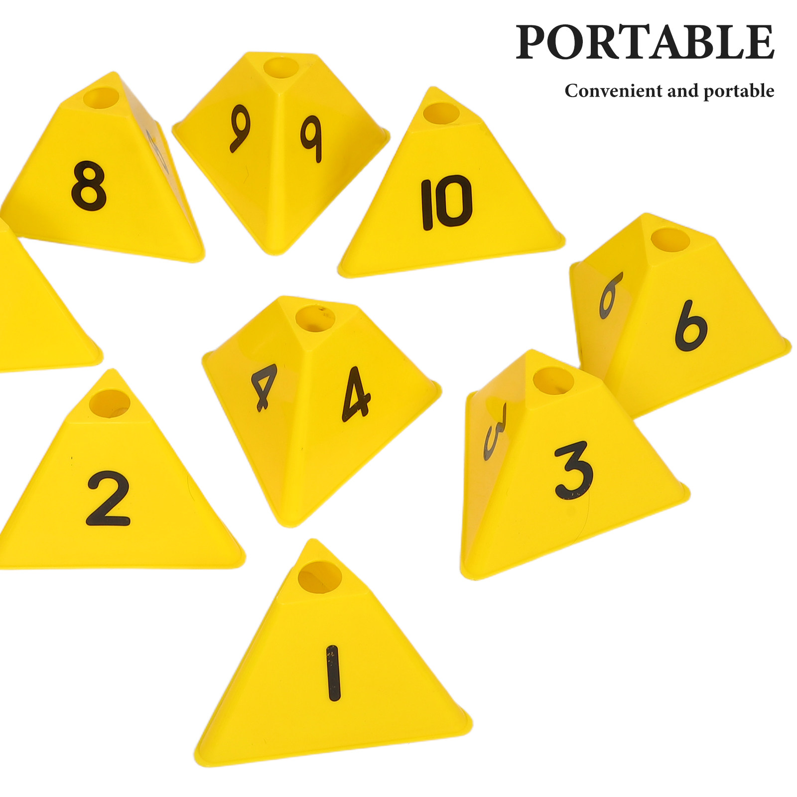 10Pcs Football Training Marker - Sports Equipment Basketball review and price